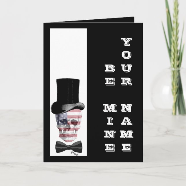 Gothic steampunk valentines day helgkort (Framsida)