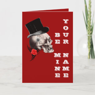 Gothic steampunk valentines day helgkort