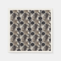 Gothic Stil Black Flowers