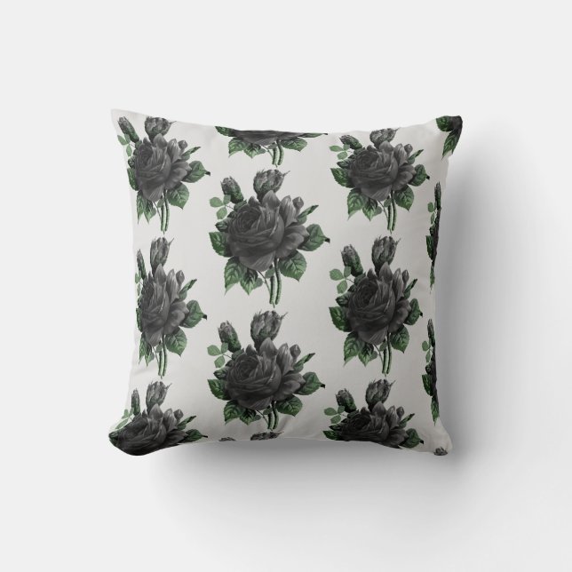 Gothic Stil Black Ro Skriv ut Kudde (Framsida)