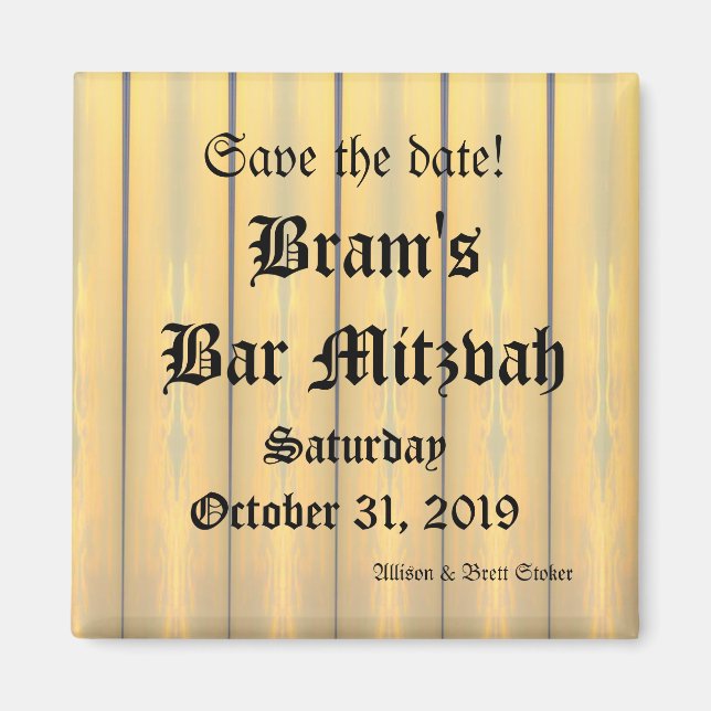 Gothic Stil Ikat Spara datum magneter (Framsidan)