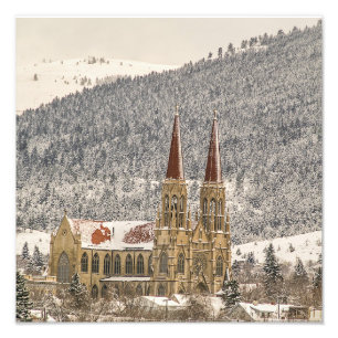 Gothic Stil-katedral i Helena, MT Photo Print Fototryck