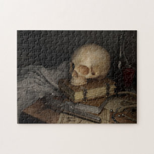 Gothic Stil still Life med Skull Pussel