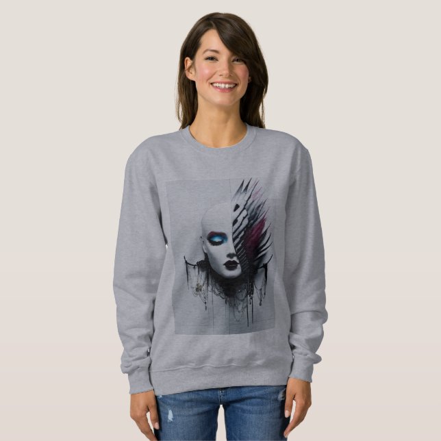 Gothic Stil Tiara Art-Fierce & Protective Design- T Shirt (Hel framsida)