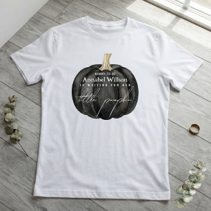 Gothic Svart Liten Pumpa Baby Shower Blivande Mamm T Shirt