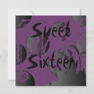 Gothic Sweet sixteen-inbjudan - Anpassa Inbjudningar