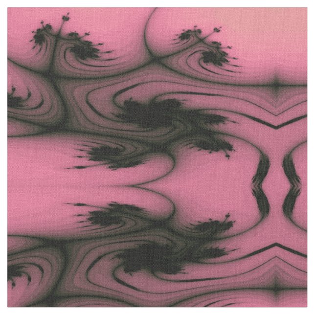 Gothic Swirls Craft Fabric Tyg (Närbild)