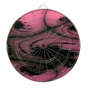Gothic Swirls Fractal Dart Board Piltavla