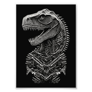 Gothic T-Rex Dinosaur Fototryck