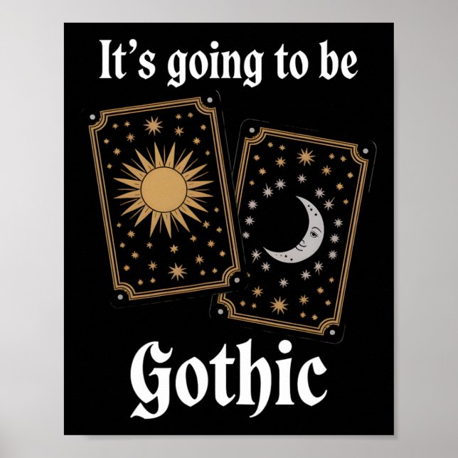 Gothic Tarot Cards Fortune Medieval Literature Mov Poster (Framsidan)
