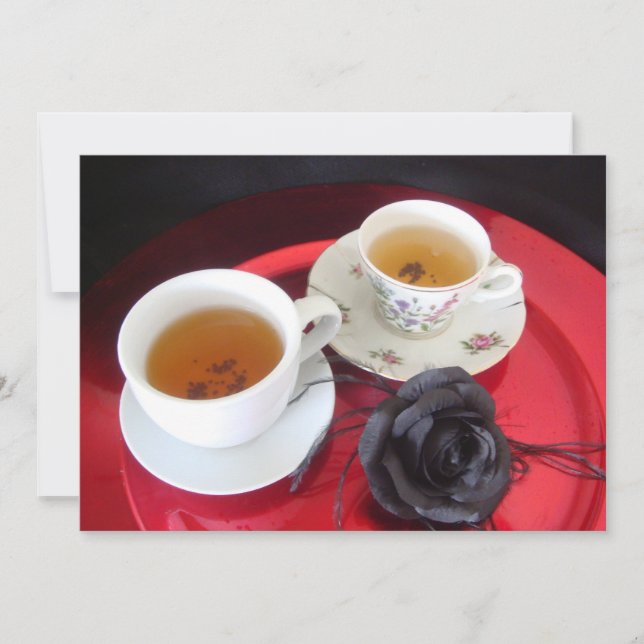 Gothic Tea Party Inbjudningar (Framsida)