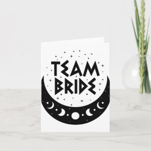 Gothic Team Bride Coven Bröllop Bachelorette Party Kort