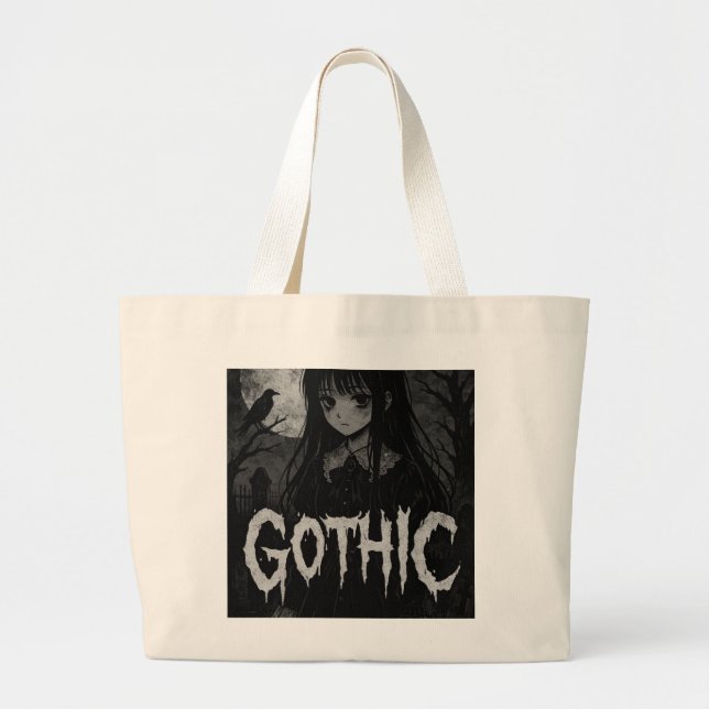 gothic teen bag jumbo tygkasse (Framsidan)