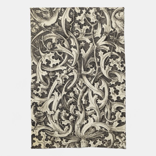 Gothic Thistle Kökshandduk (Vertikal)