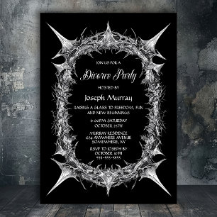 Gothic Thorns Divorce Party-inbjudan Inbjudningar