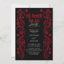 Gothic Til Death Engagement Party