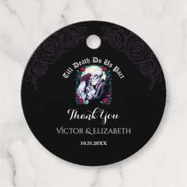 Gothic Till Död Skeleton Ro Tack Gåvor Etiketter