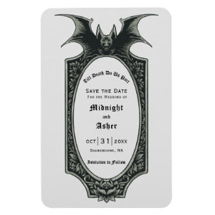 Gothic Till döden skiljer oss åt Fladdermus Spara Magnet
