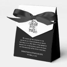 Gothic Till Döds Do US Part Tack Black White