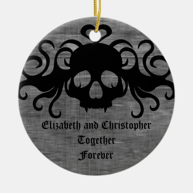 Gothic Together för alltid Julgransprydnad Keramik (Framsidan)