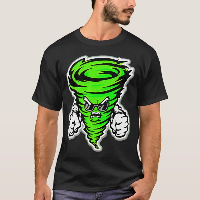 Gothic Tornado - jag är Storms Öga T Shirt (Framsida)