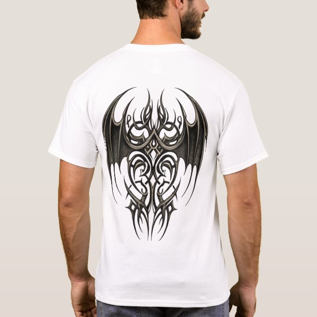 Gothic Tribal Wing T Shirt (Baksida)
