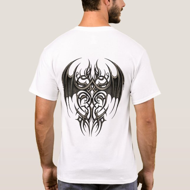 Gothic Tribal Wing T Shirt (Baksida)