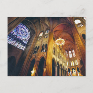 "Gothic Twist" Notre Dame Cathedral Watercolor Vykort