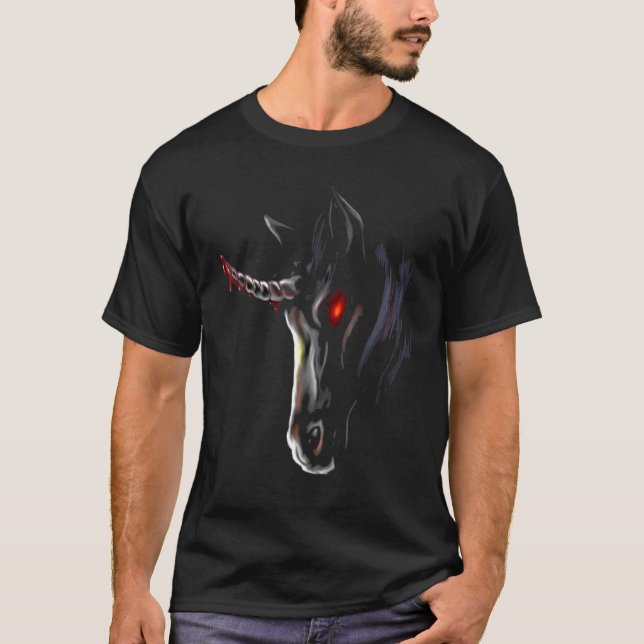 Gothic Unicorn T Shirt (Framsida)