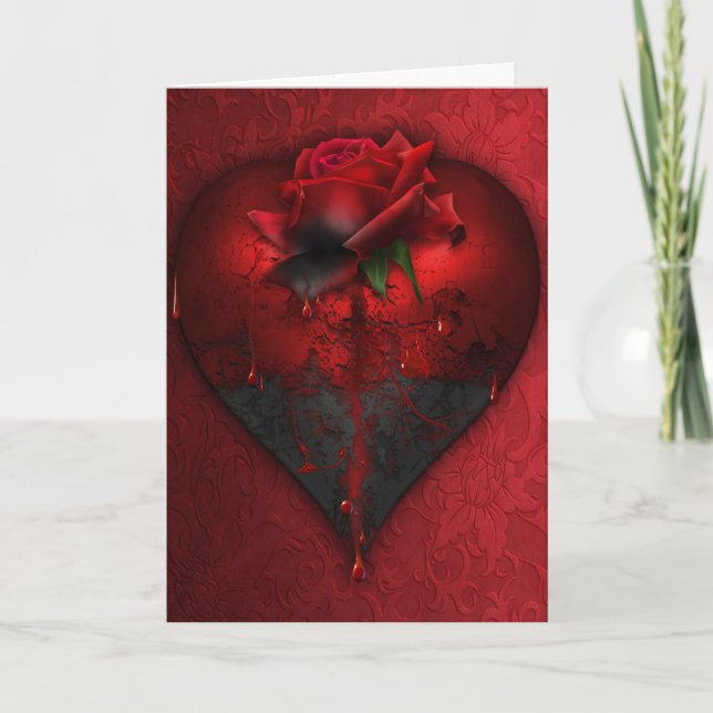 Gothic Valentine Card Helgkort (Framsida)