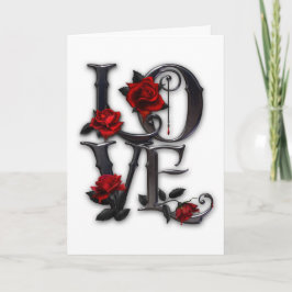 Gothic Valentine Card Helgkort