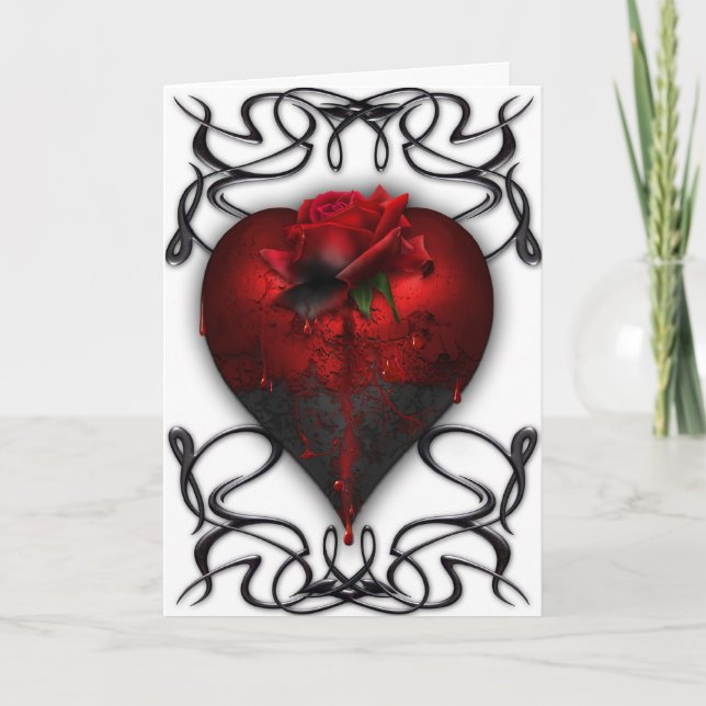 Gothic Valentine Card Helgkort (Framsida)