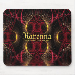 Gothic Valentine Guld Hearts Mörk Arts Musmatta