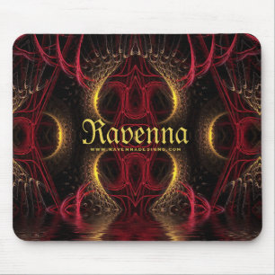 Gothic Valentine Guld Hearts Mörk Arts Musmatta