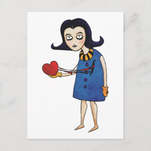 Gothic Valentine Helg Vykort