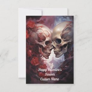 Gothic Valentine Kärlek Forever Tack Kort