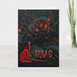 Gothic Valentines day Card Helgkort