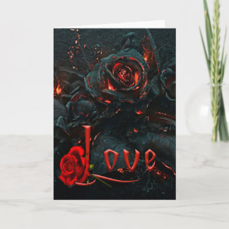 Gothic Valentines day Card Helgkort