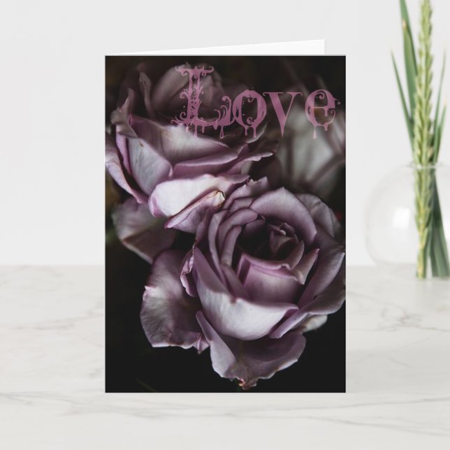 Gothic Valentines day Card Helgkort (Framsida)