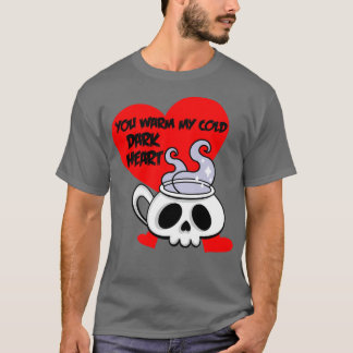 Gothic Valentines day Coffee Skull Emo 1 T Shirt
