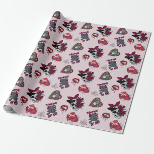Gothic Valentines Day Rosa Goth Presentpapper