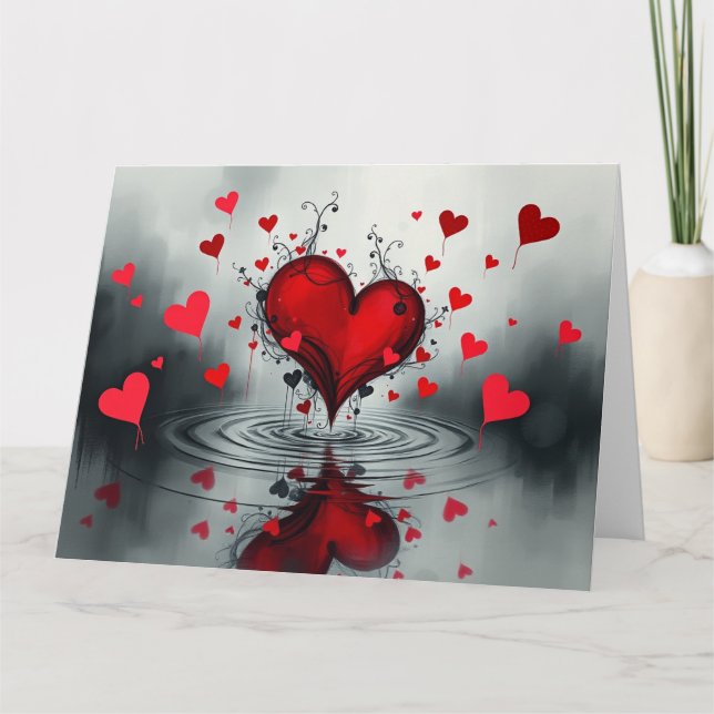 Gothic Valentiness Card Kort (Framsida)
