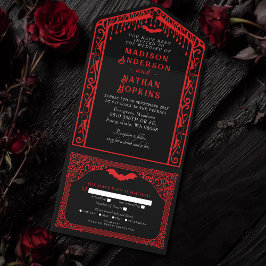 Gothic Vampire Cathedral Bröllop