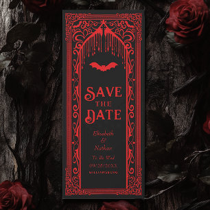 Gothic Vampire Cathedral Spara datumet Inbjudningar