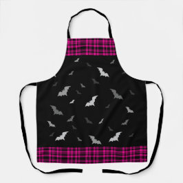 Gothic Vampire Fladdermöss Play Black & Rosa Apron