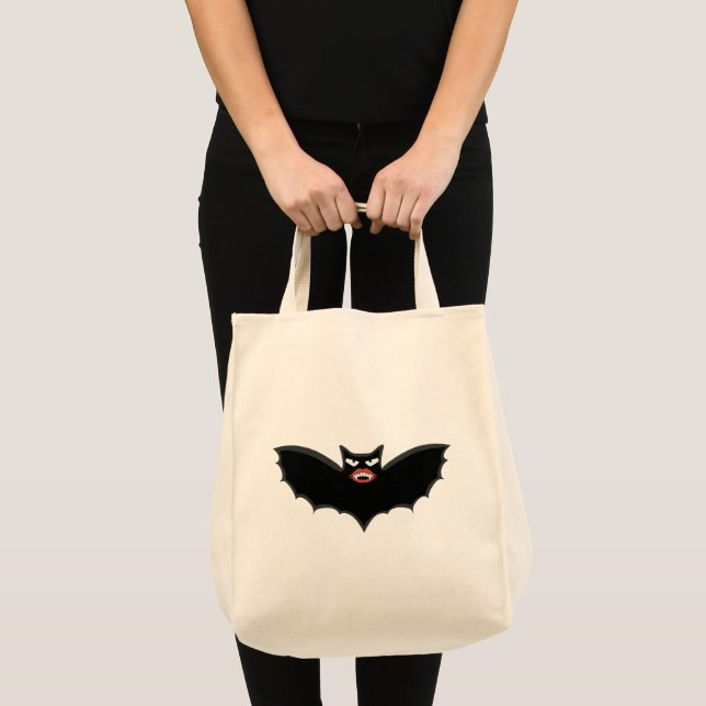 Gothic Vampire fladdermus med stort läppar Tygkasse (Framsida (produkt))