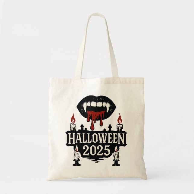 Gothic Vampire Halloween Tygkasse (Framsidan)