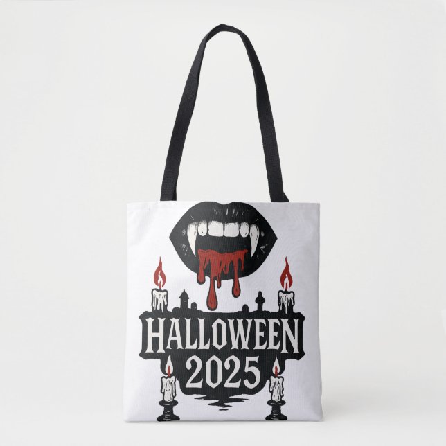 Gothic Vampire Halloween Tygkasse (Framsida)