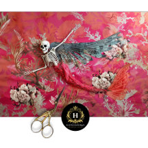 Gothic Vampire Skeleton Sjöjungfru Skull Decoupage