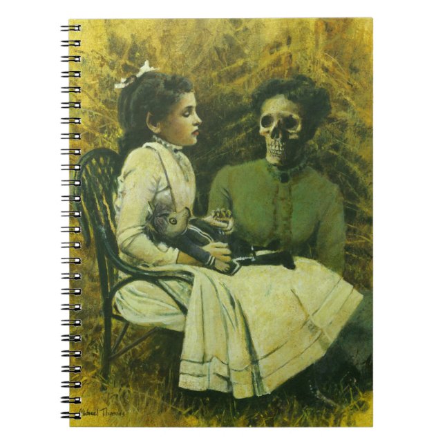 Gothic Varg Child Notbook Anteckningsbok Med Spiral (Framsidan)